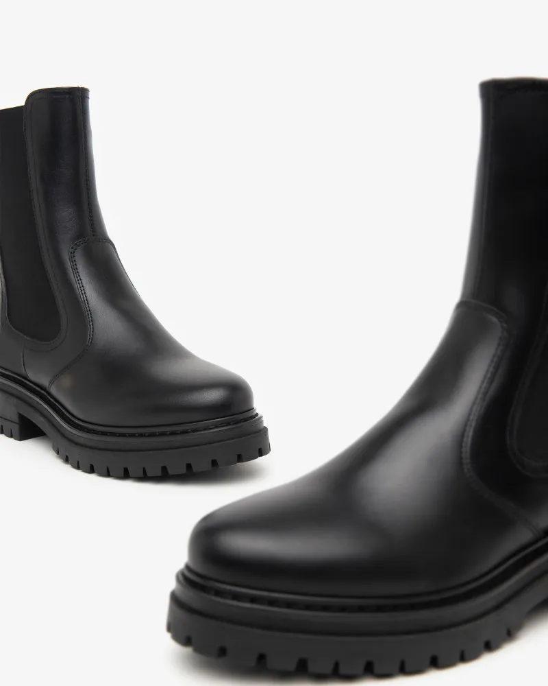 Nero Giardini Stivaletti Chelsea Donna in Pelle Nero I411830D100