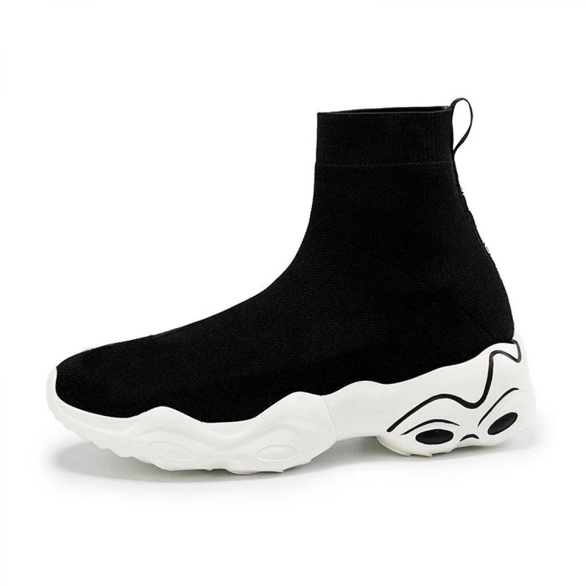 New Women's Fashion Sneakers Breathable Socks Boots Classic Slip-on Women's Casual Moccasins