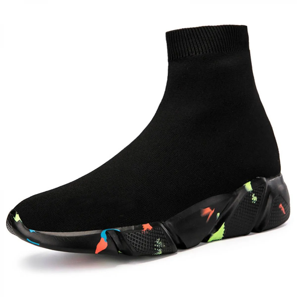New Women's Fashion Sneakers Breathable Socks Boots Classic Slip-on Women's Casual Moccasins