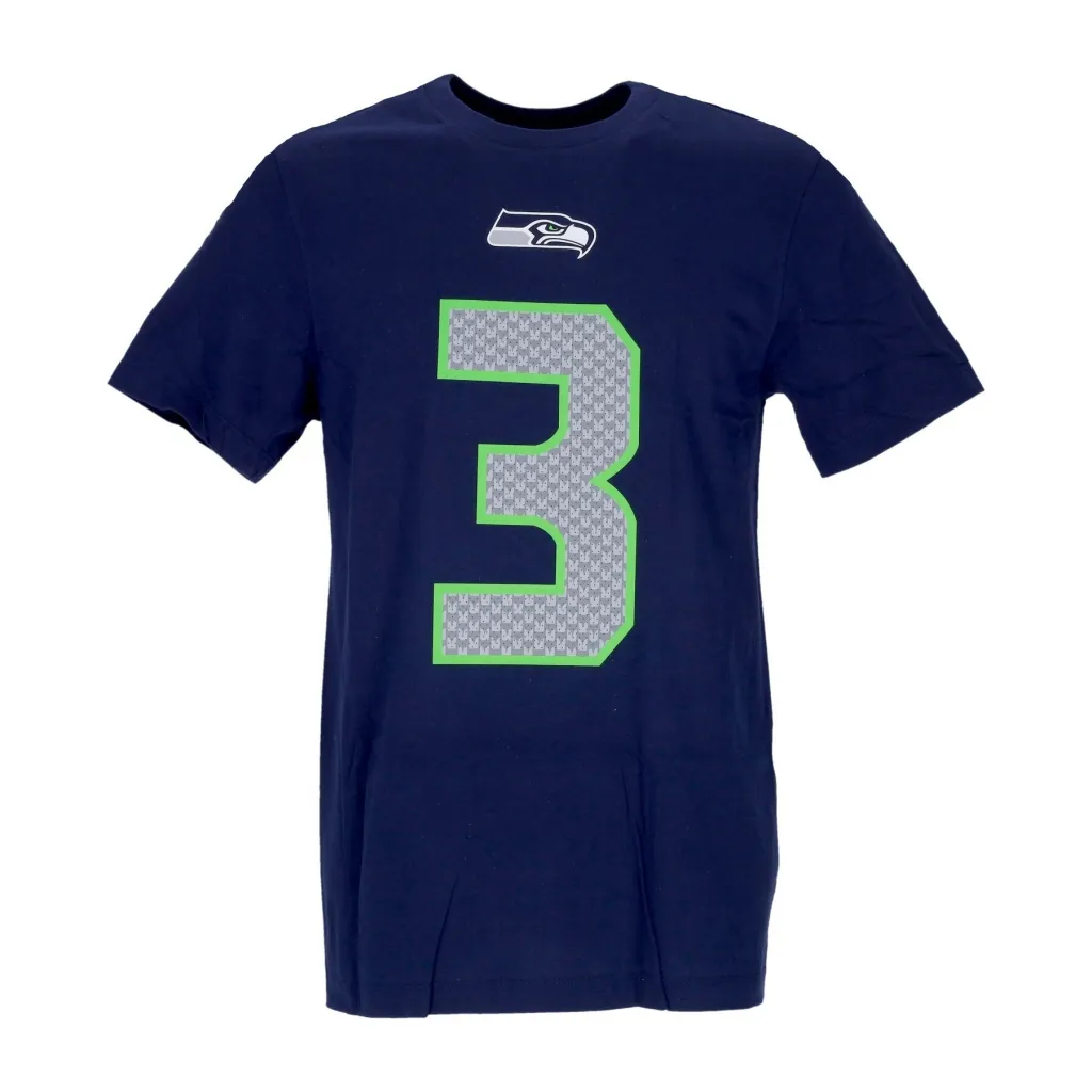 NFL Player Tee No. 3 Russell Wilson Seasea Original Team Colors Men's T-Shirt