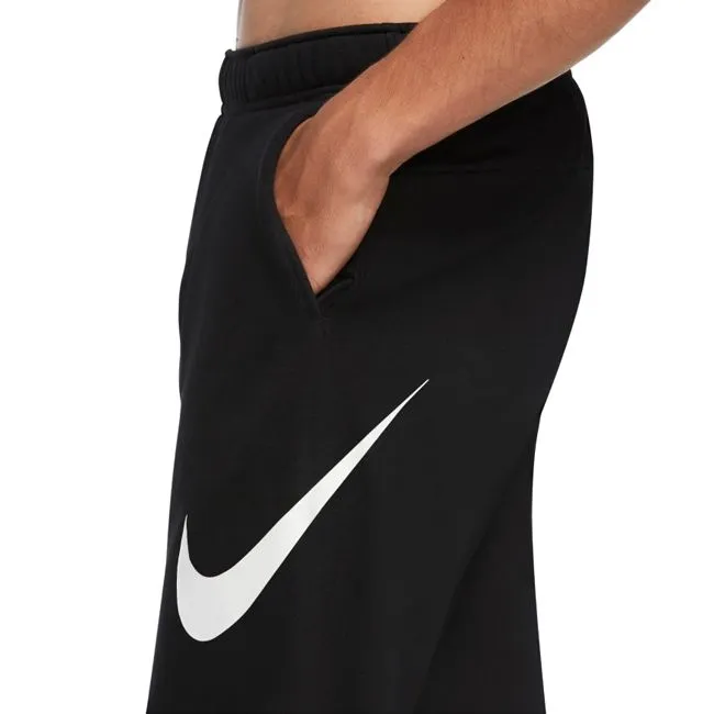 Nike Men's Black Jogger Taper Swoosh Dry Fit Essential