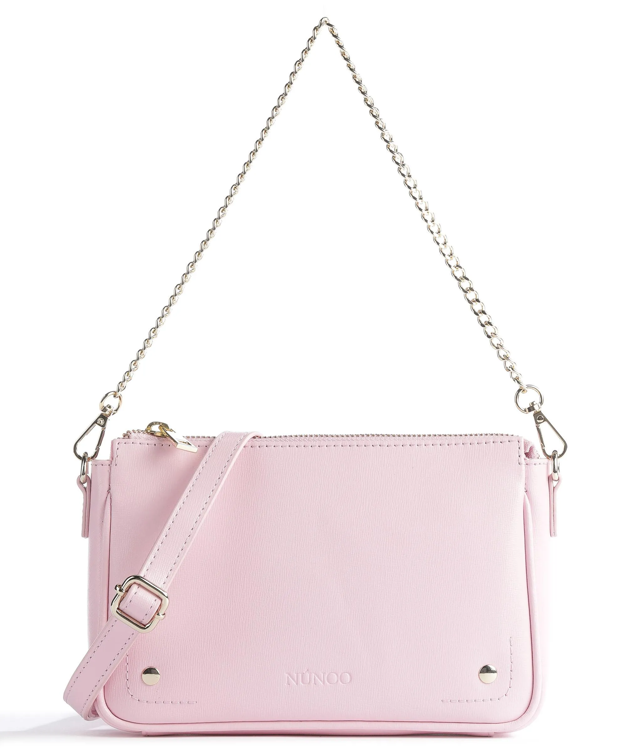 Nunoo Florence Pink Calfskin Shoulder Bag
