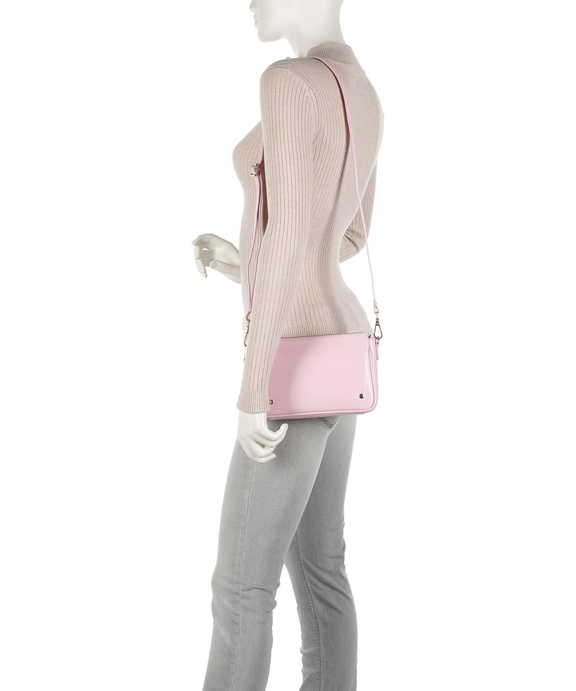 Nunoo Florence Pink Calfskin Shoulder Bag
