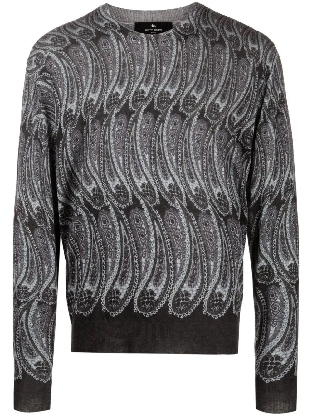 Paisley Design Knit Sweater