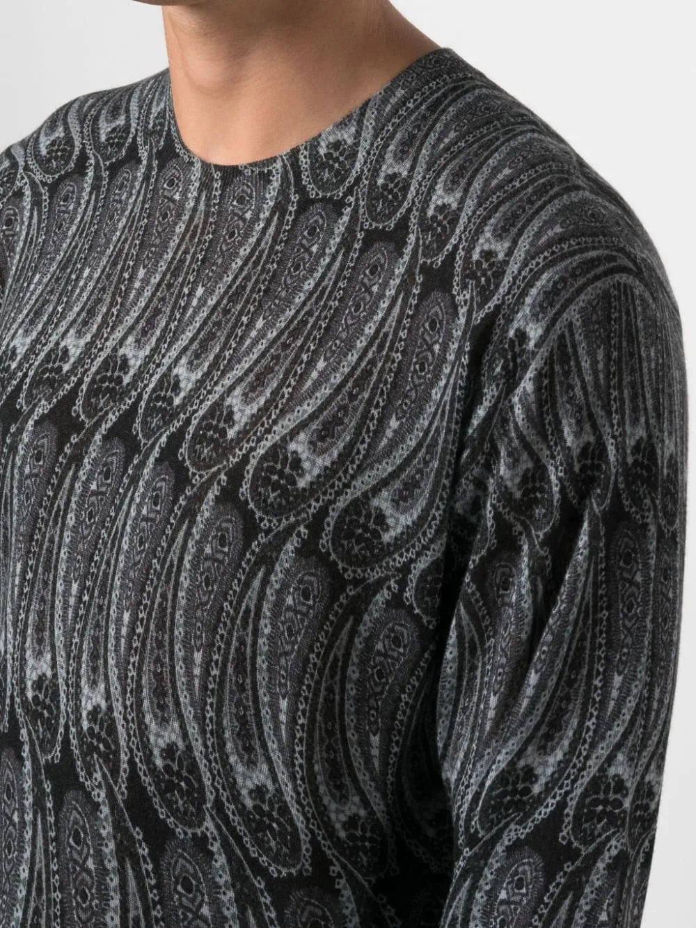 Paisley Design Knit Sweater