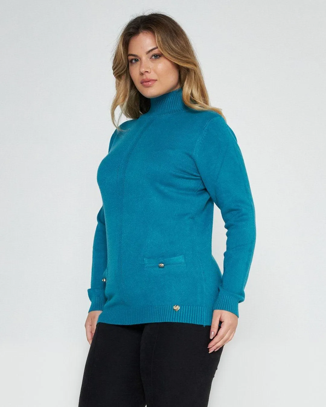 Peacock Sweater with Pockets