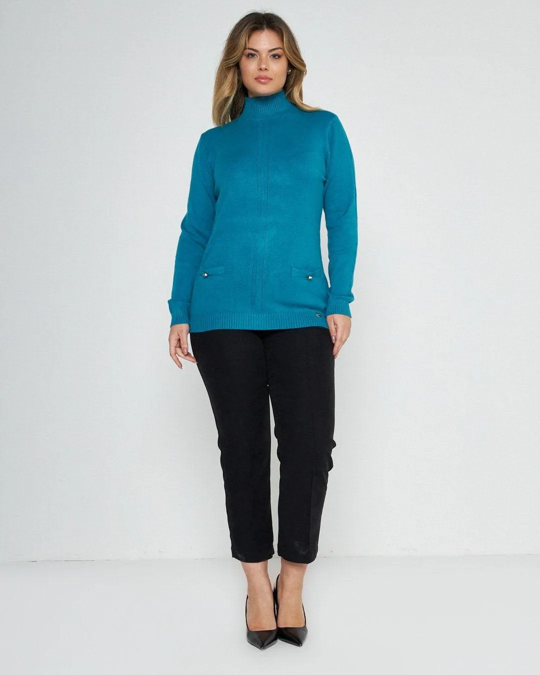 Peacock Sweater with Pockets