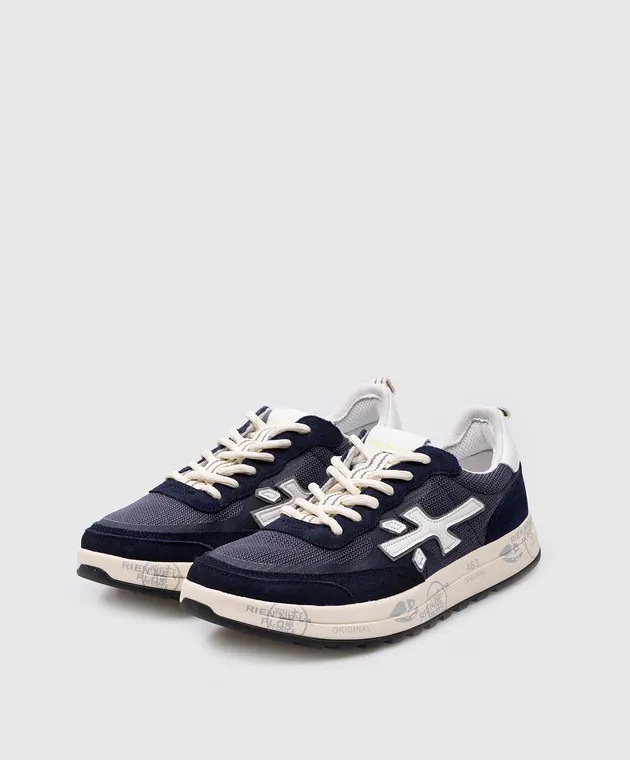 Premiata Blue Combi Sneakers Nous NOUS