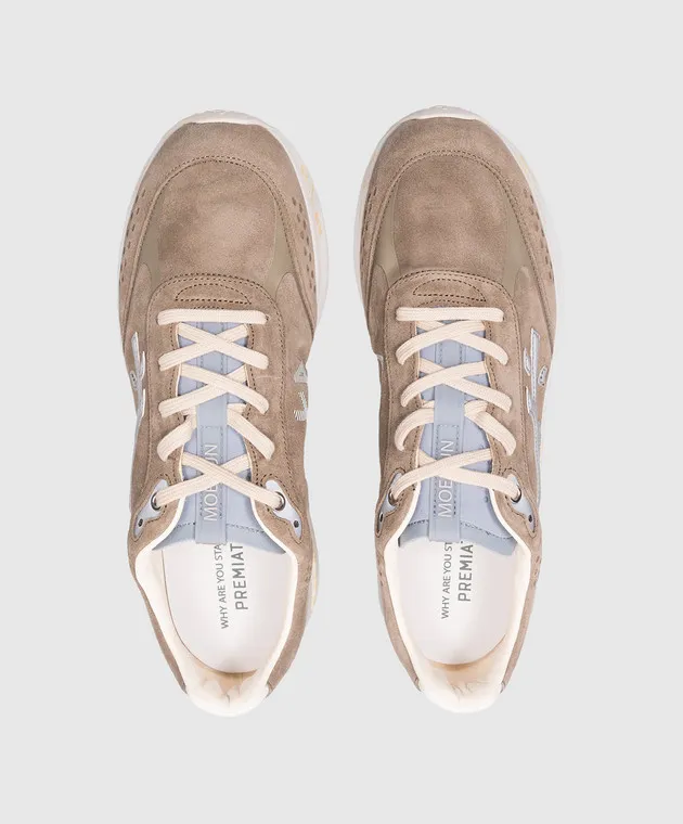 Premiata Brown Suede MOERUN Sneakers MOERUN