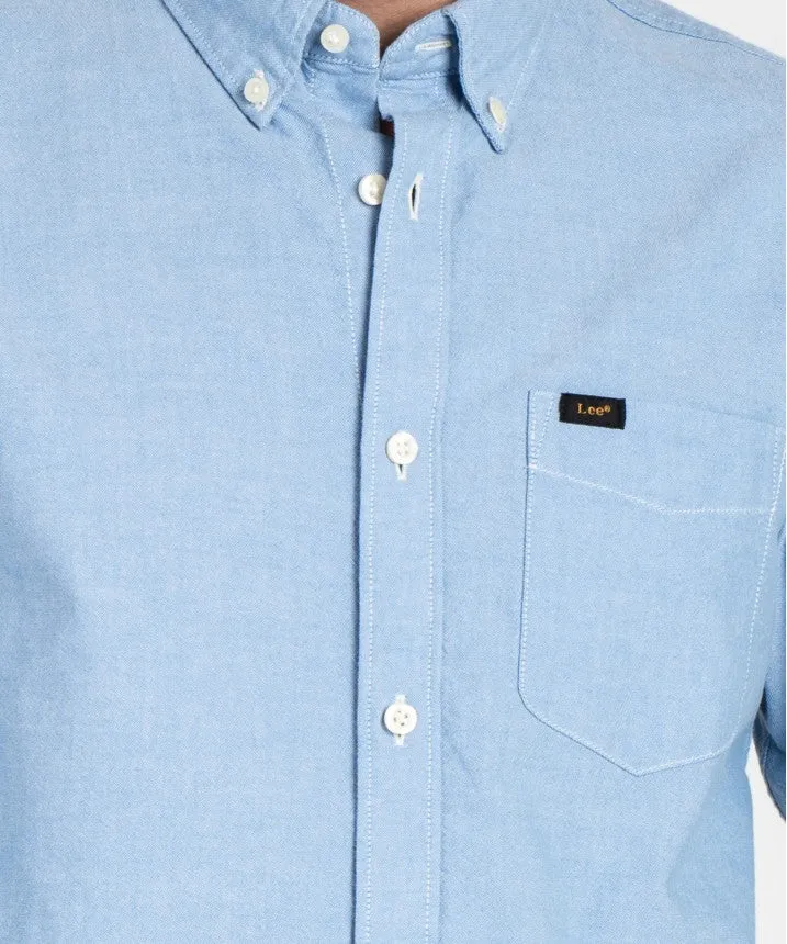 Prep Blue Men's Long Sleeve Button Down Lee Shirt L880KUA29
