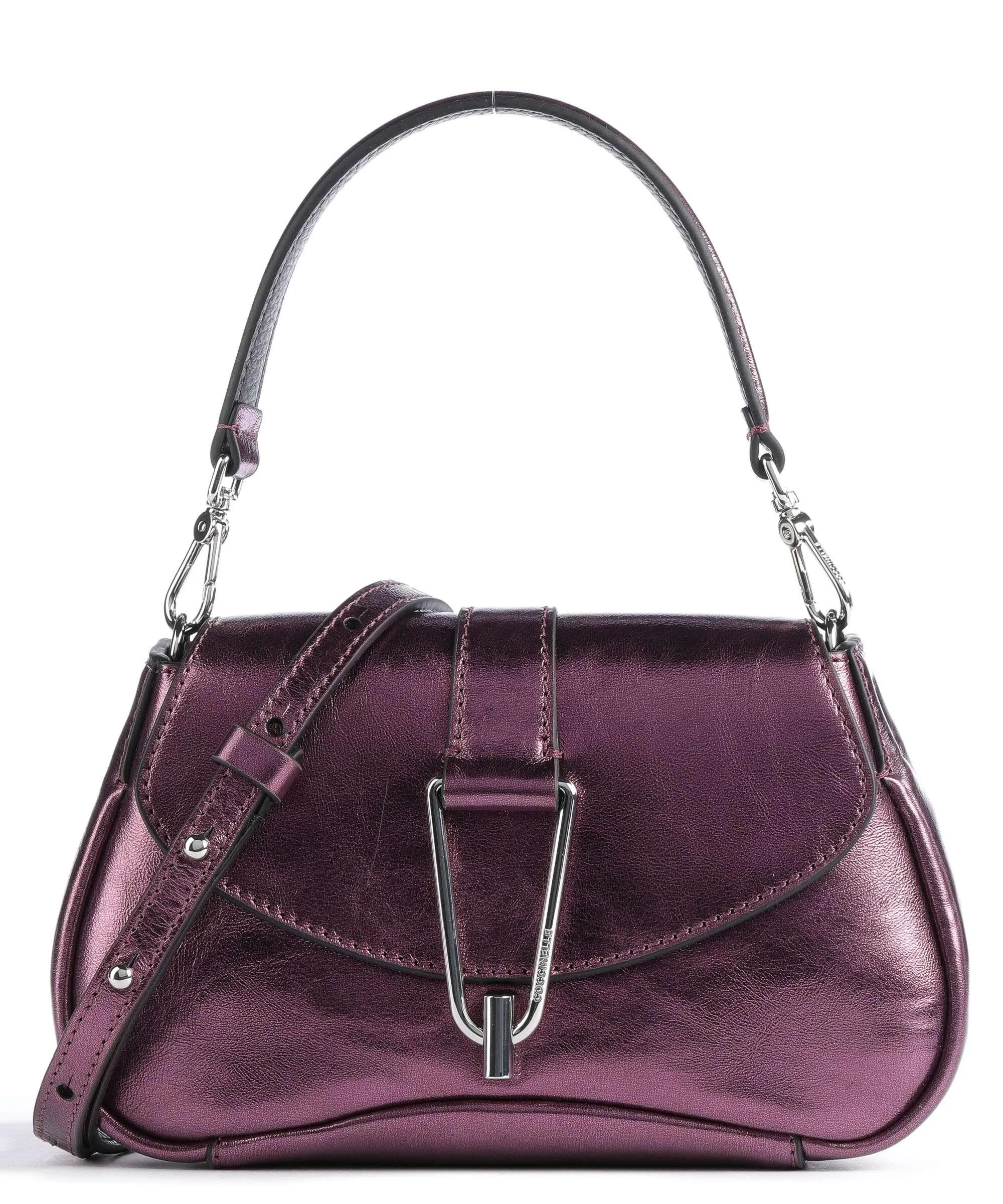 Purple Fine Grained Calfskin Himma Pepita Handbag