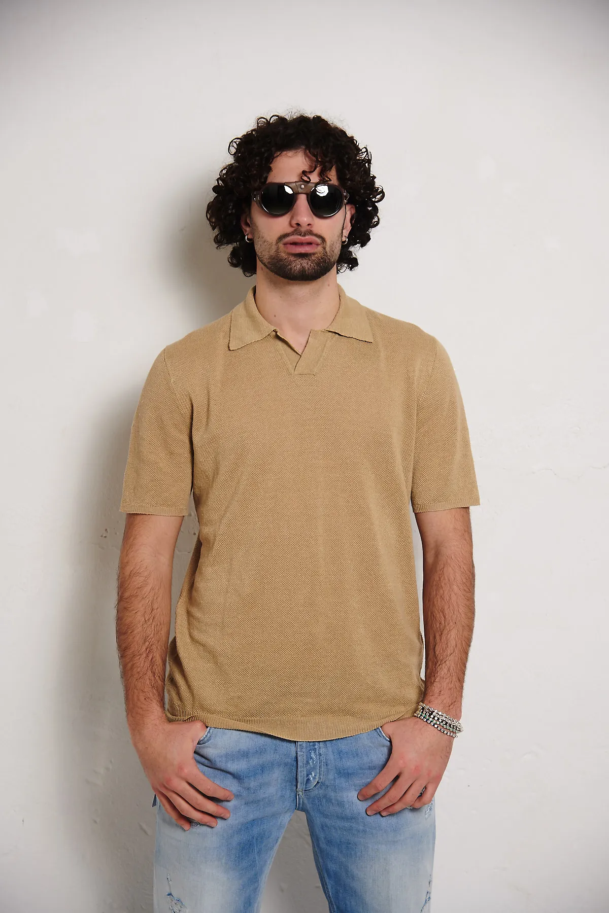 Roberto Collina Linen Operated Polo Shirt