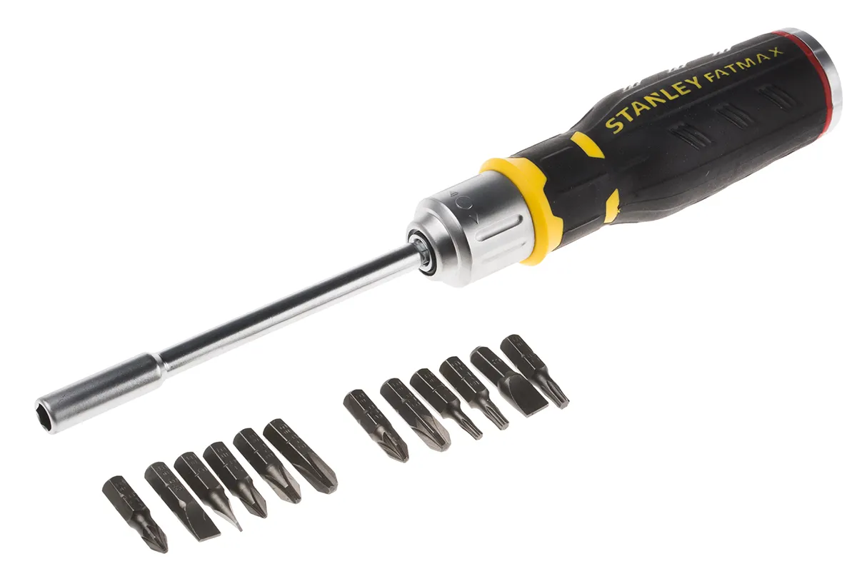 Set di cacciavite a cricchetto e inserti Stanley FMHT0-62690, punte: Esagonale, Pozidriv, a taglio, Torx