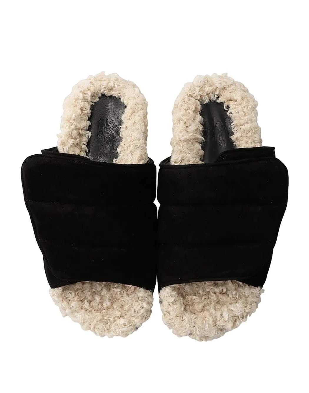 Shearling sandals