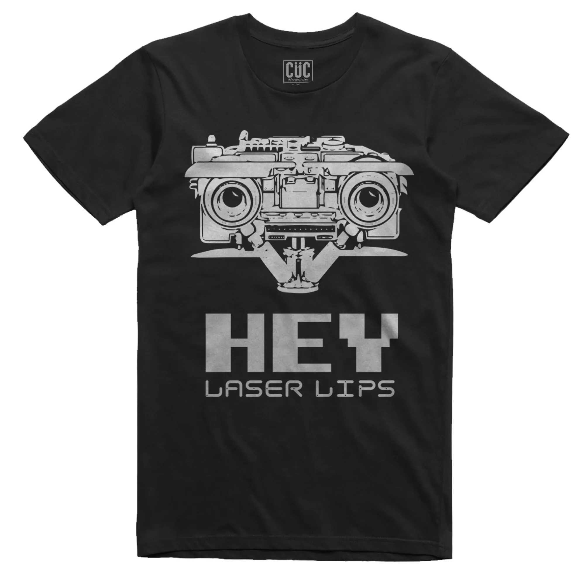 Short Circuit T-Shirt - Laser Lips - Robot - 80s Cult Film #chooseurcolor