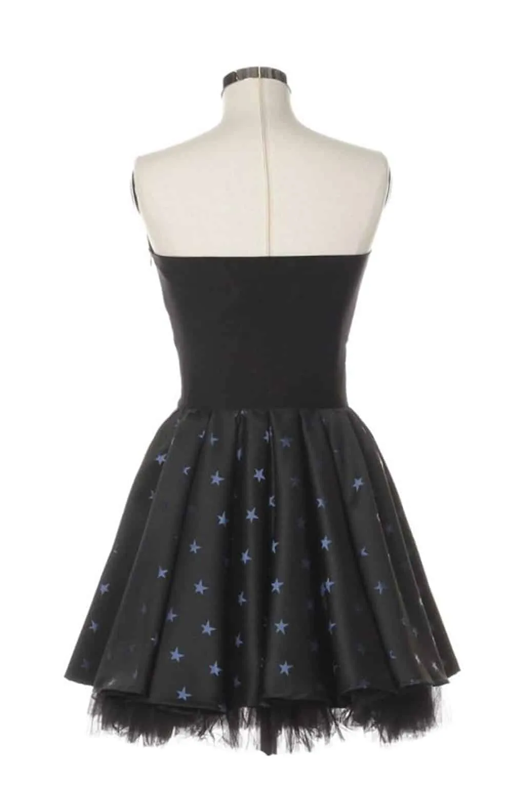Short flare dress with star print