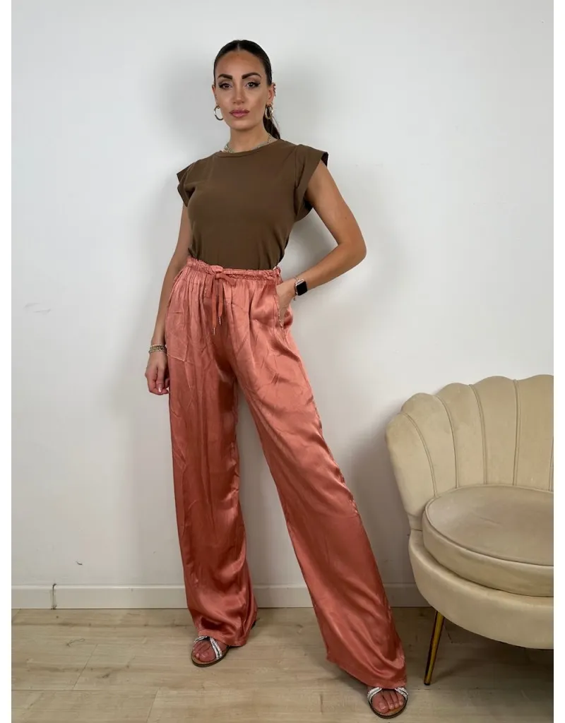 Silk Soft Pink Pants