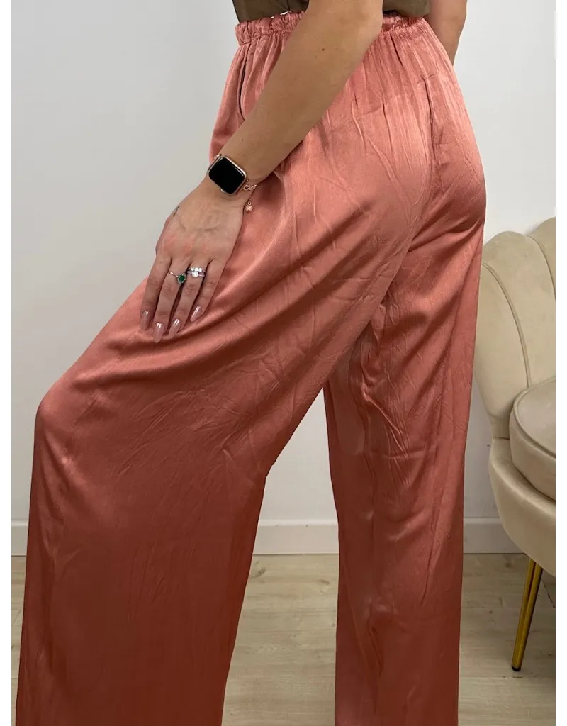 Silk Soft Pink Pants