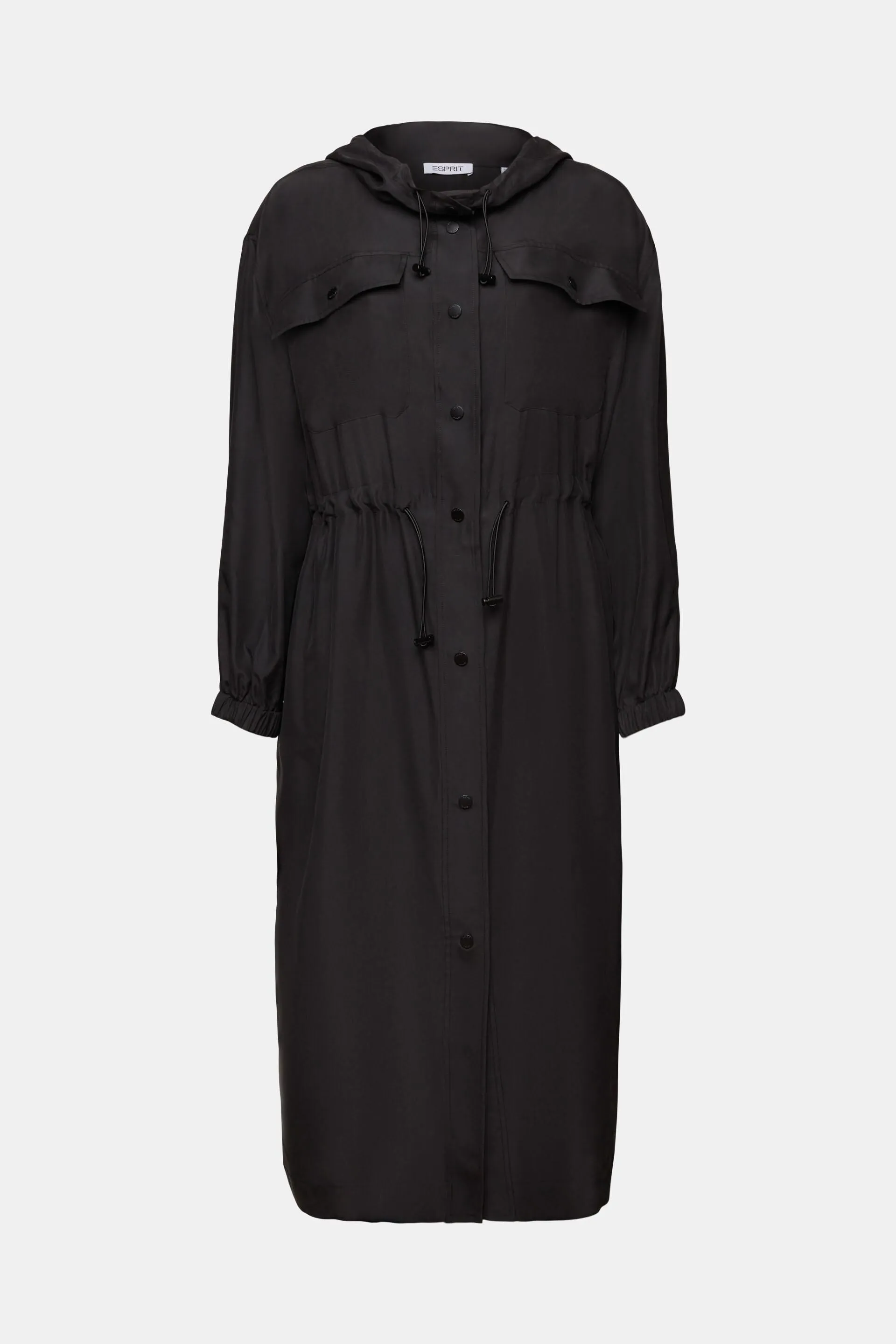 Silk washed midi dress