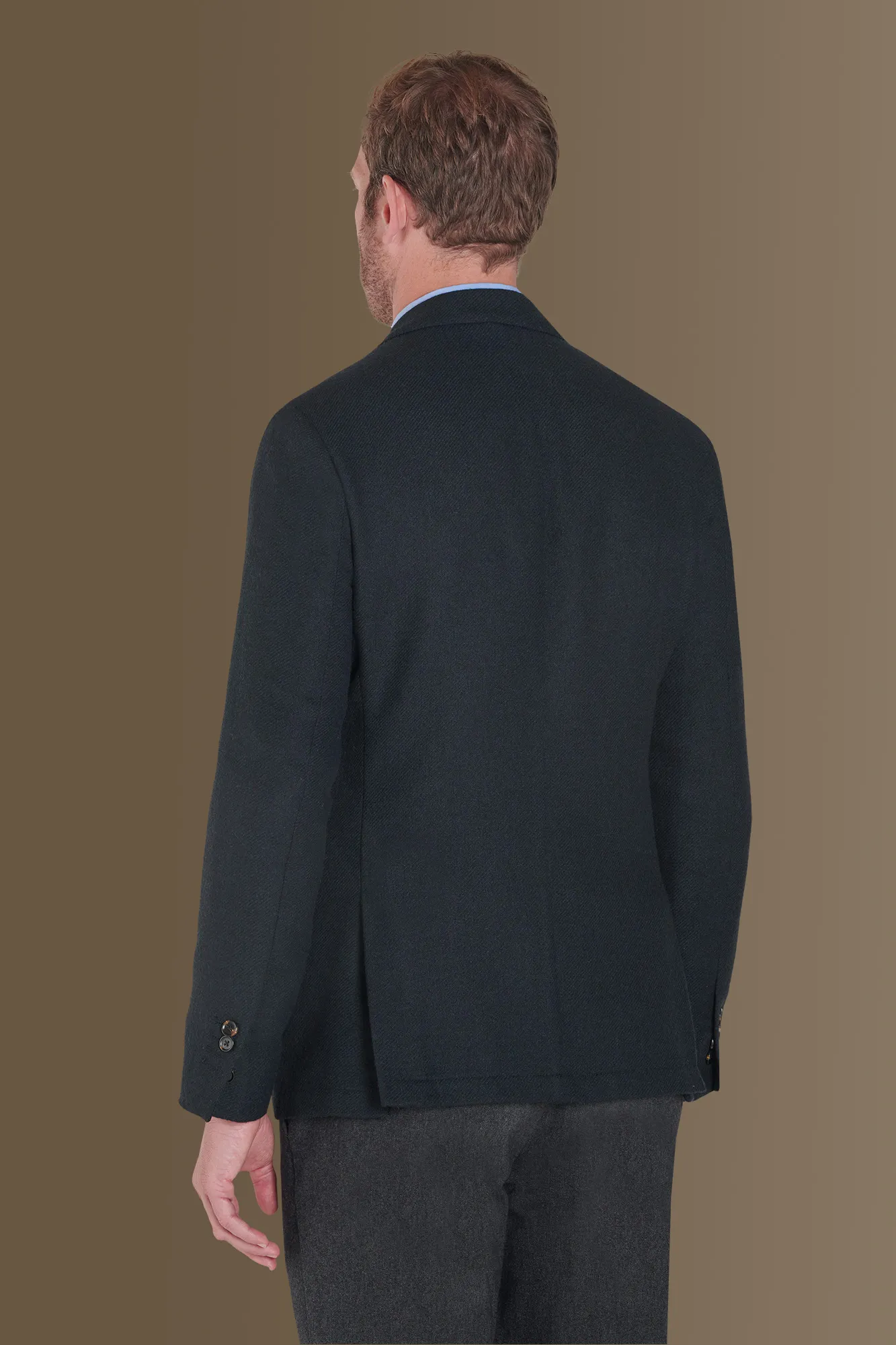 Single-breasted tweed jacket