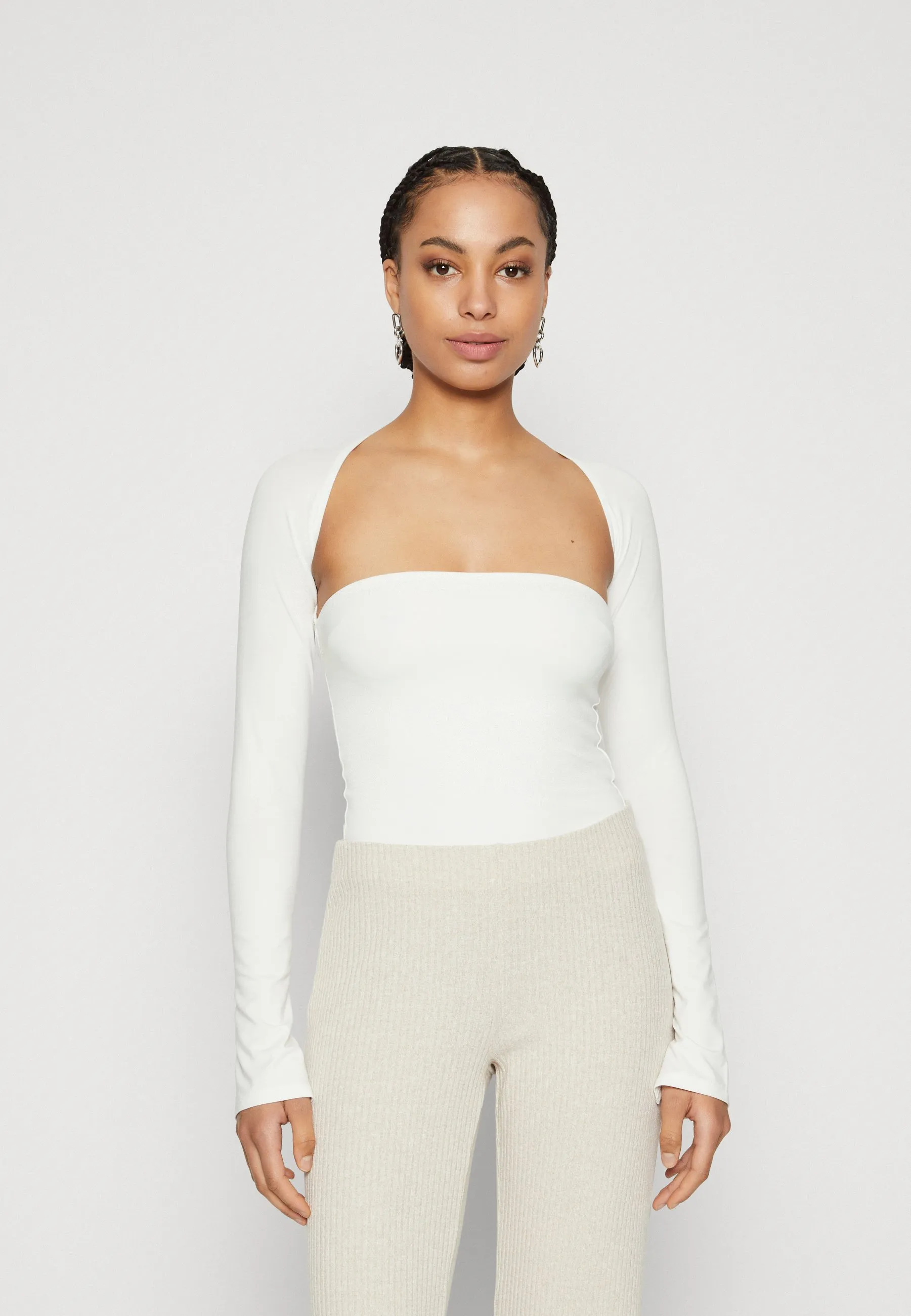 Soft Touch Square Neck Long Sleeve Shirt