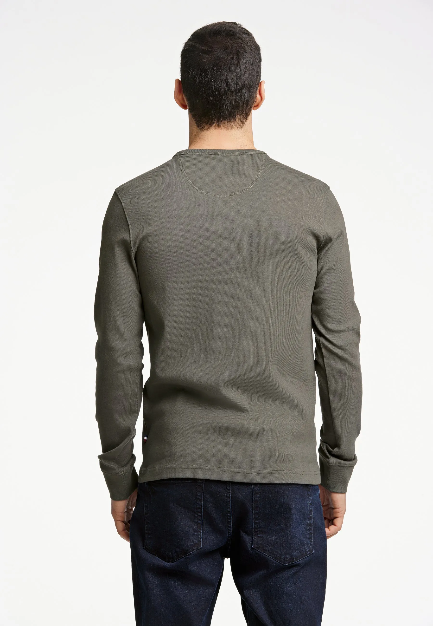 Solid Granddad Long Sleeve Shirt