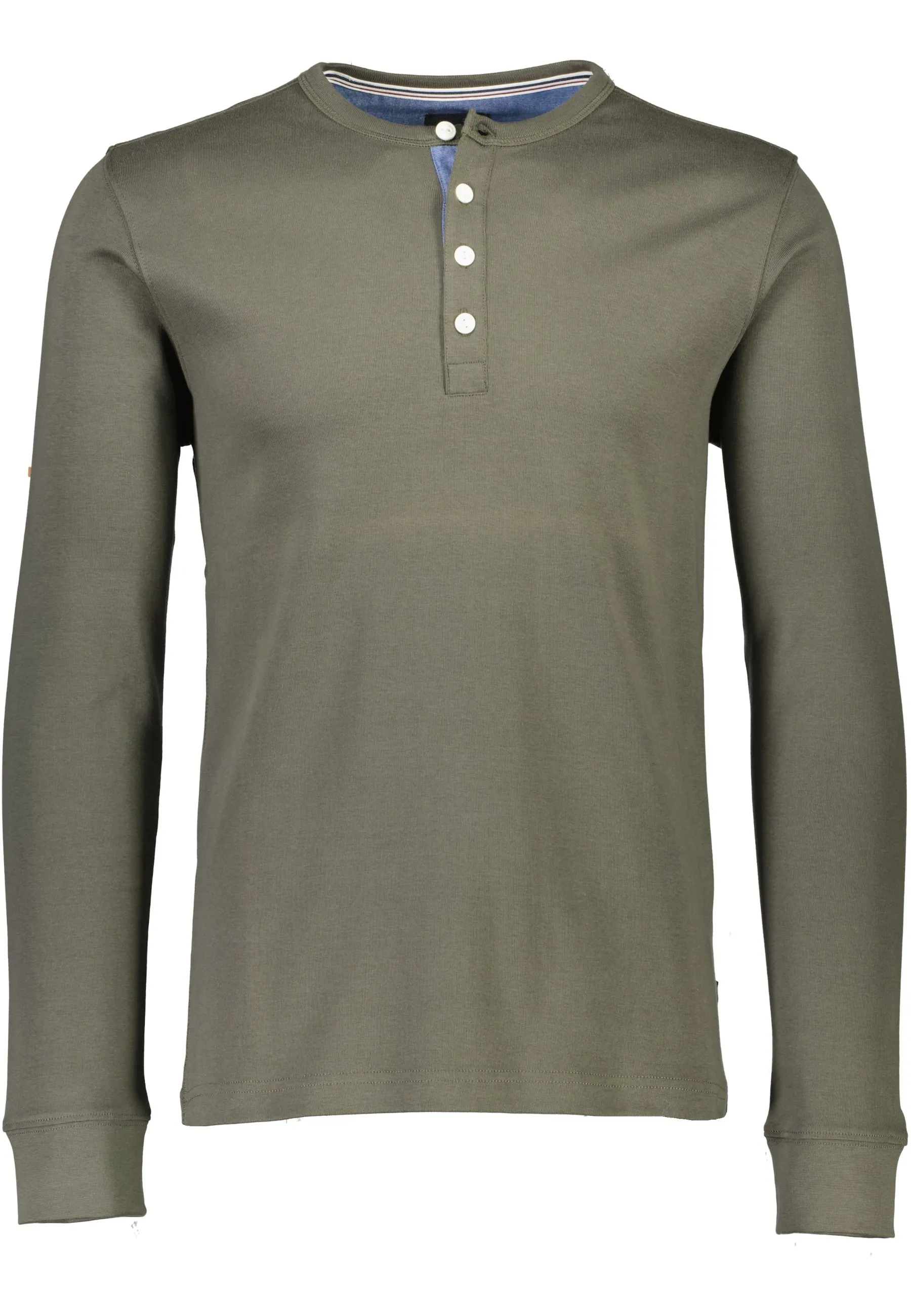 Solid Granddad Long Sleeve Shirt