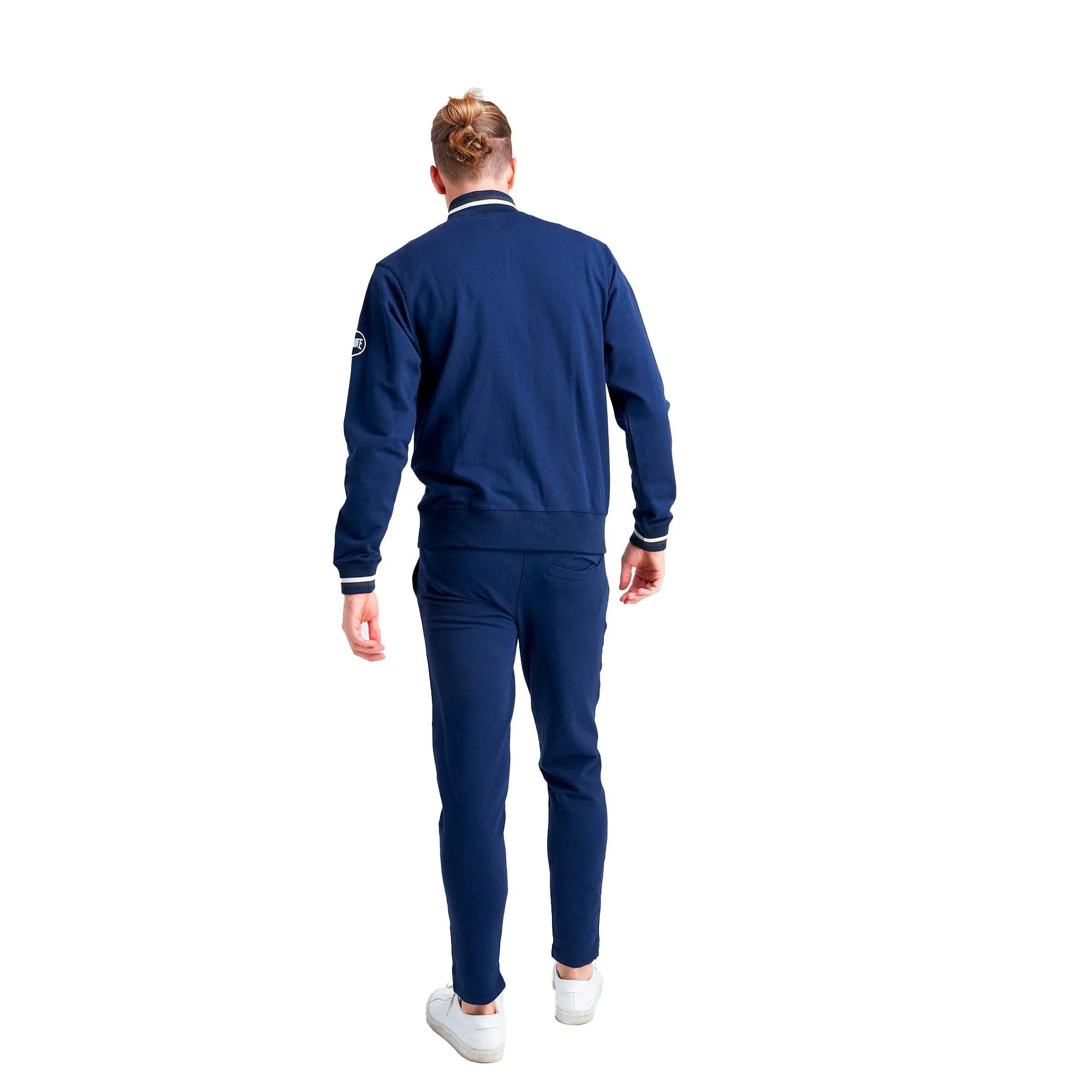 Sporty Men's Jacket with Stand Collar and Zip - Athletic Stuff