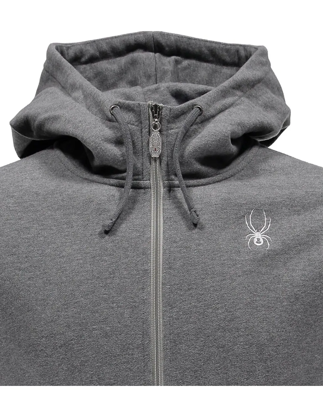 Spyder Vintage Fleece Full Zip Hoodie - Cirrus Grey / Spyder