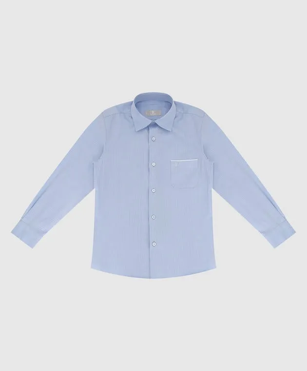 Stefano Ricci Maglia a righe blu per bambini YC004124LJ1807