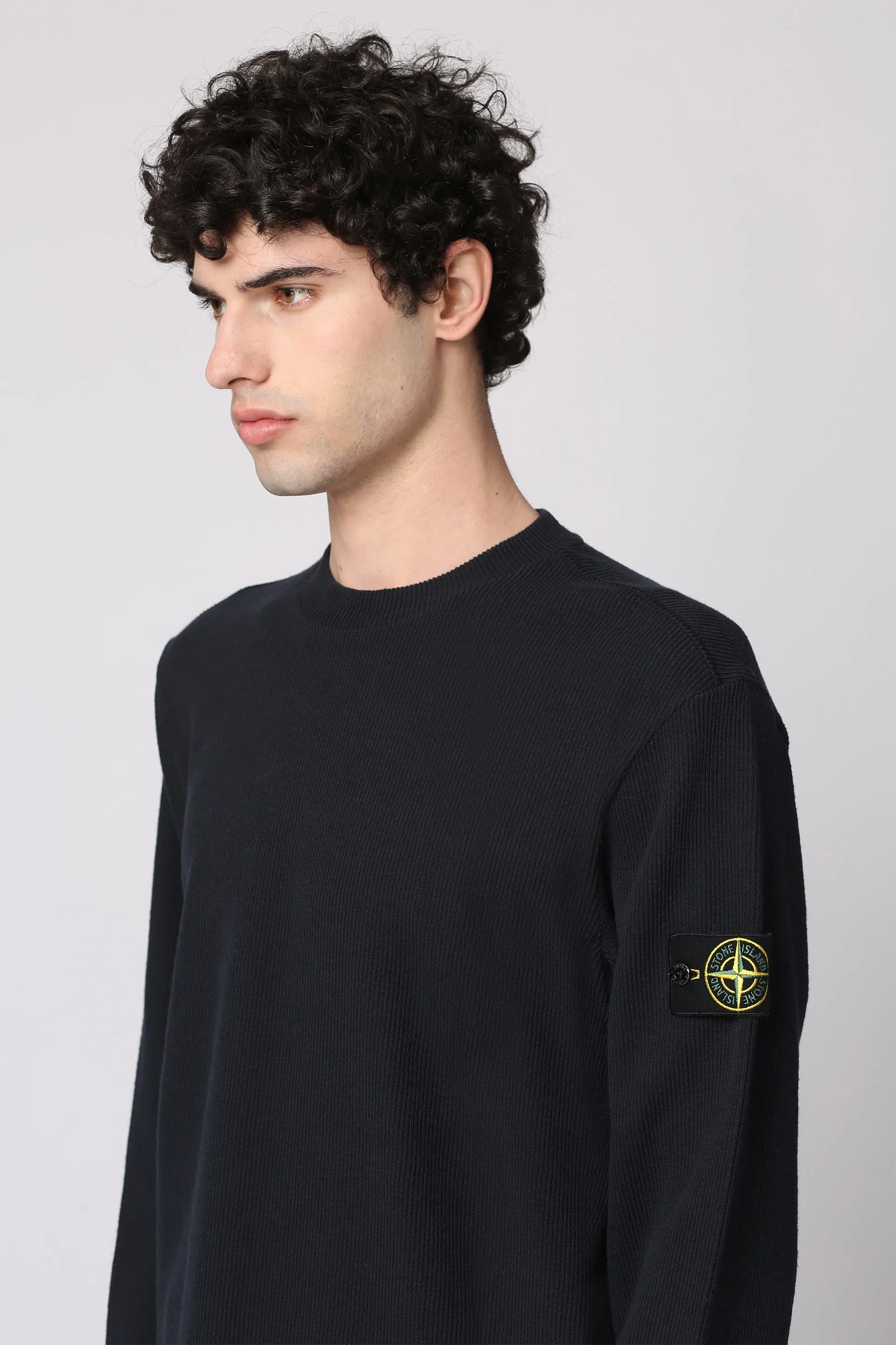 Stone Island Cotton Blend Crew-neck Sweater