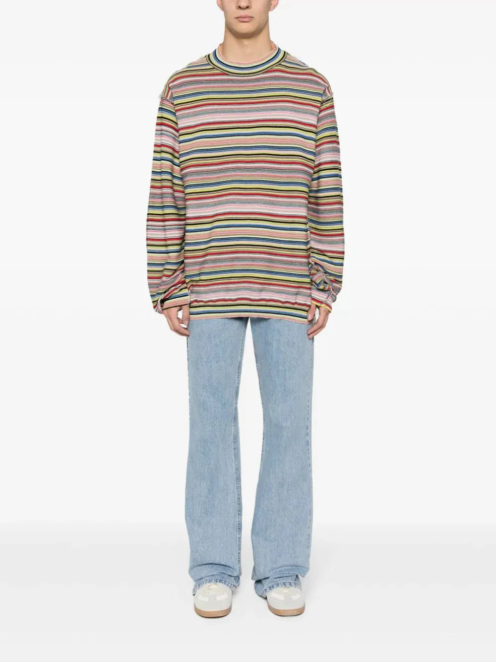 Striped Knit T-Shirt