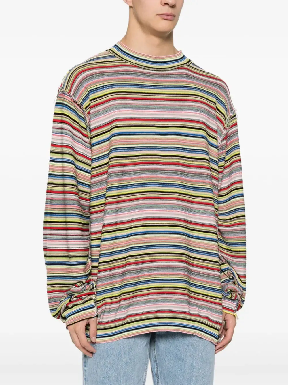 Striped Knit T-Shirt