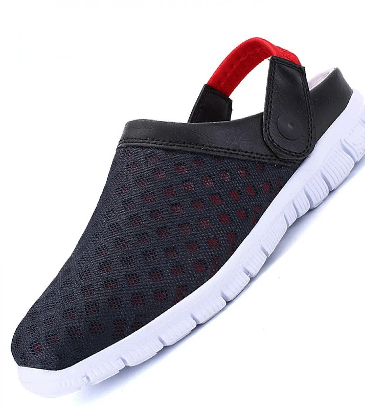 Summer men's breathable outdoor half slippers designer slip-on mesh sneakers