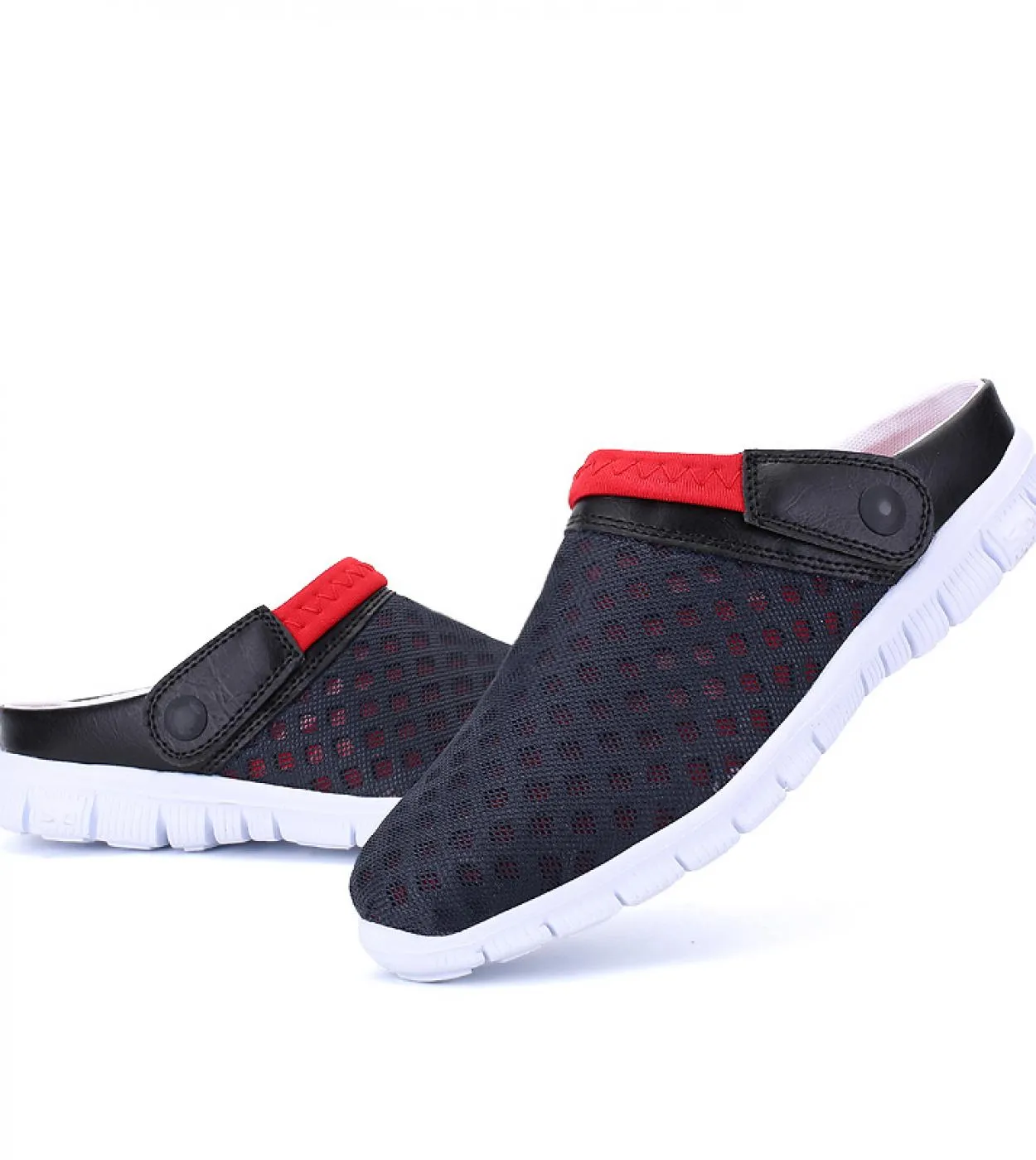Summer men's breathable outdoor half slippers designer slip-on mesh sneakers