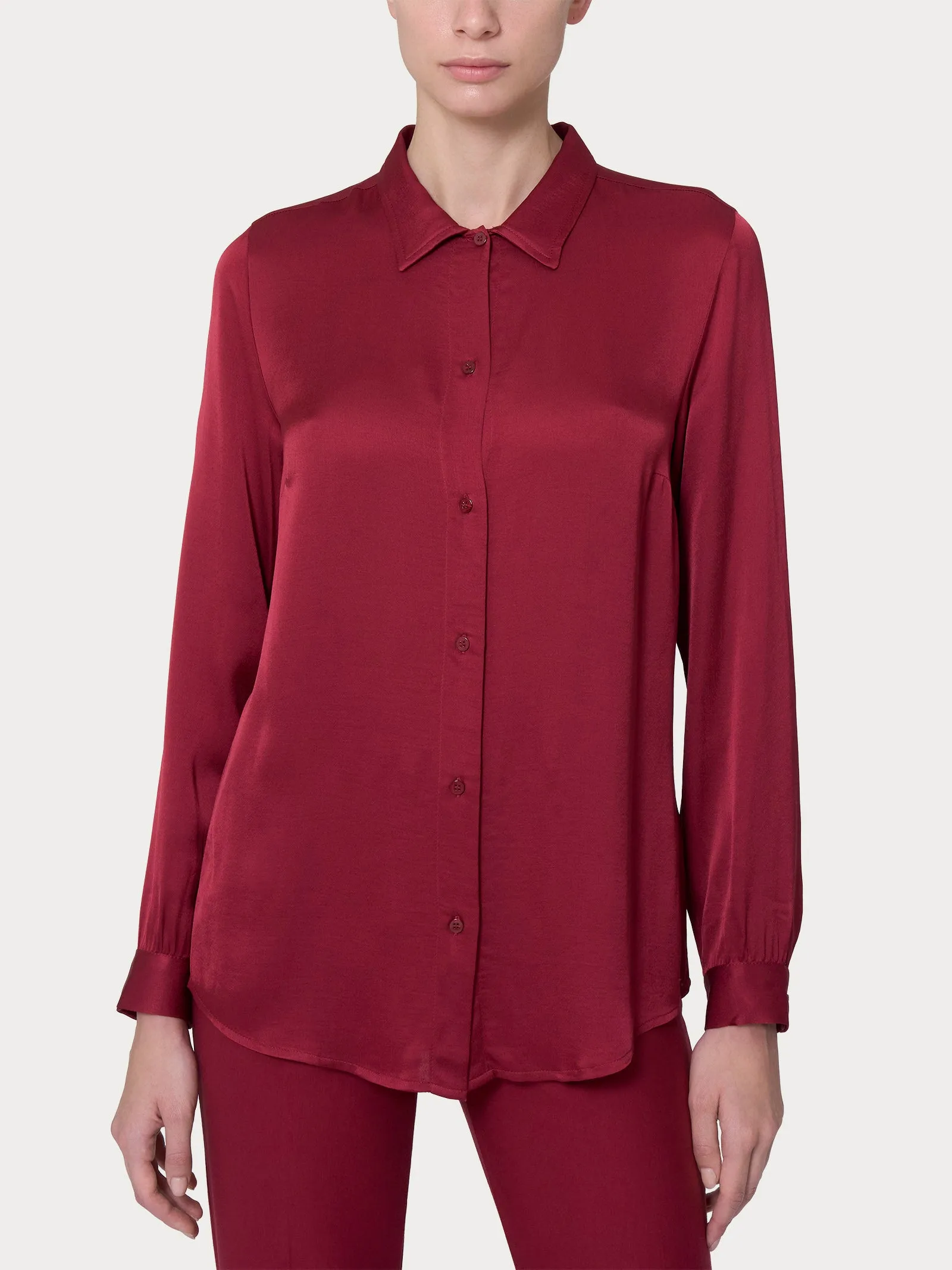 Tibetan Red EcoSilk Shirt