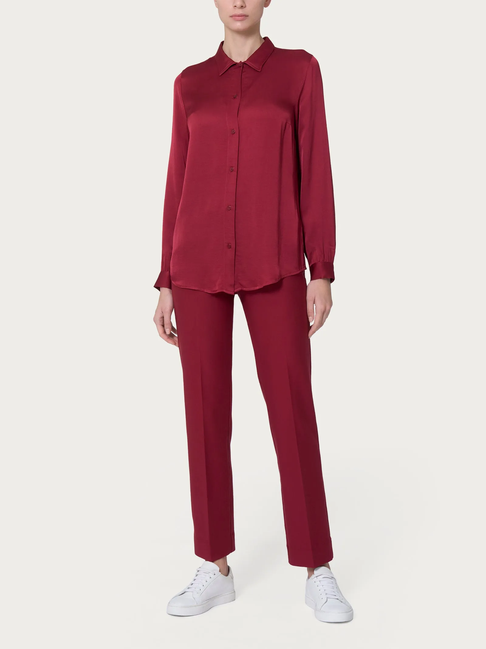 Tibetan Red EcoSilk Shirt