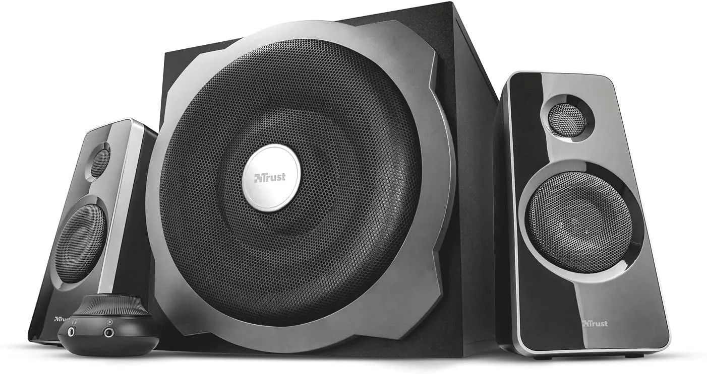 Trust Tytan 2.1 Speaker Set with Subwoofer, Energy Saving, Standard, Black