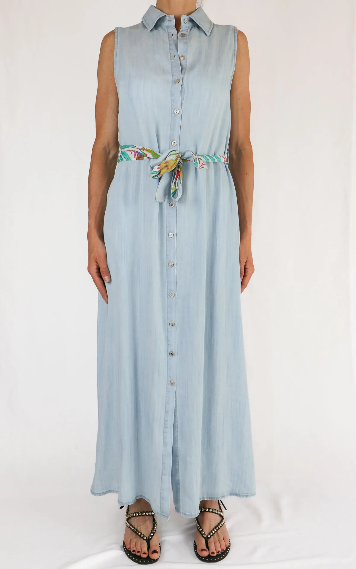 Wu'Side - Tencel shirt dress - Light denim